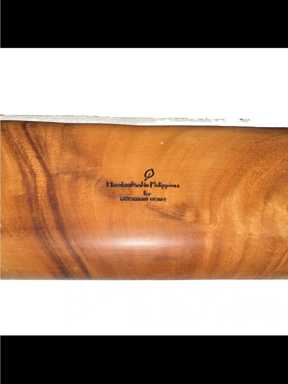 Beekman Home Artisan Wooden 3-Bowls and Serving Tray - Brown